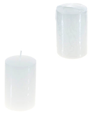 2"x3" Round Unscented Pillar Candle