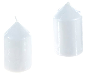 2"x3.5" Dome Top Aerated Unscented Pillar Candle