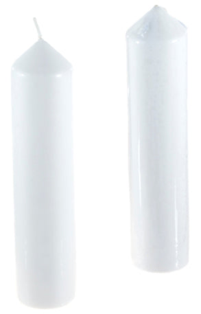 2"x9" Dome Top Aerated Unscented Pillar Candle
