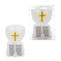 Religous Chalice w/ Bible Candle