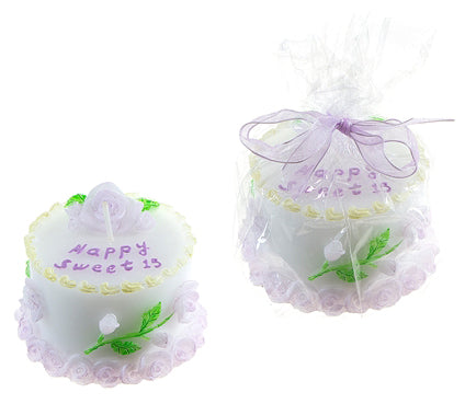 Sweet 15 Cake Candle - Purple