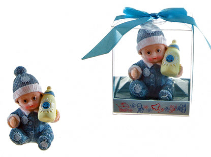 Baby Holding Bottle Poly Resin