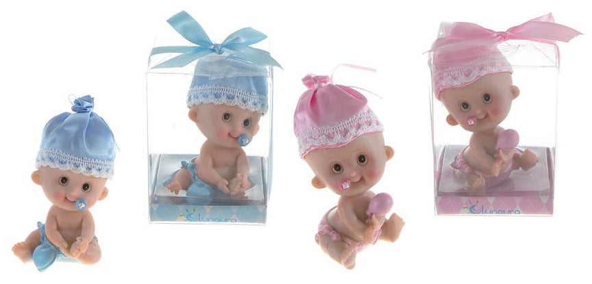 Baby with Pacifier Poly Resin