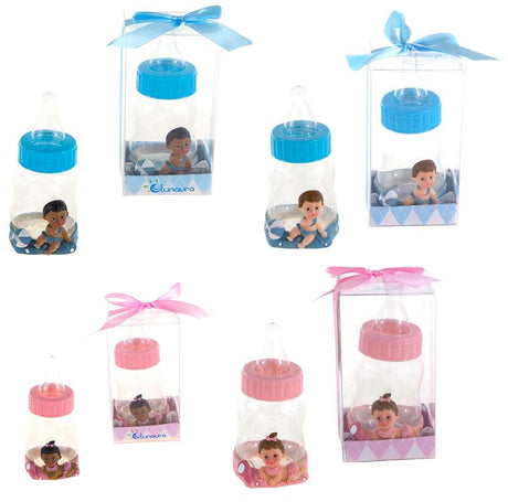 Baby on Baby Bottle Poly Resin