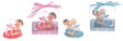 Baby Holding on Large Pacifier Poly Resin