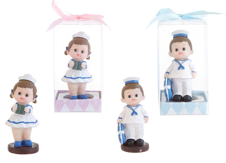 Baby Wearing Sailor Uniform Poly Resin