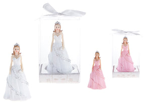 Lady Wearing Gown Holding Purse w/ Tiara Poly Resin
