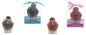Baby Angel Praying on Palms Poly Resin