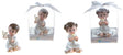 Toddler in White Robe Holding Dove Poly Resin