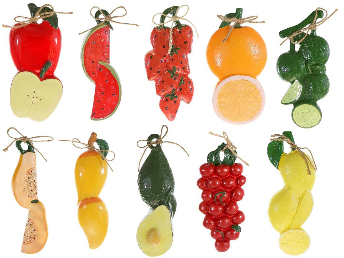 Double Fruit Plaques In Poly Resin