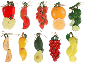 Double Fruit Plaques In Poly Resin