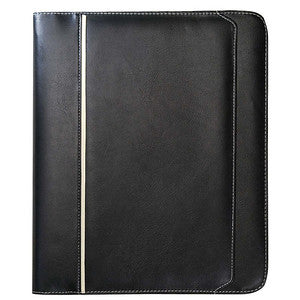 Faux Leather Binder Padfolios w/ Zipper Closure & 1" 3-Ring