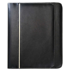 Faux Leather Binder Padfolios w/ Zipper Closure & 1" 3-Ring