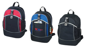 Premium Poly Travel Backpacks w/ Mesh Side Pockets - Choose Your Color(s)