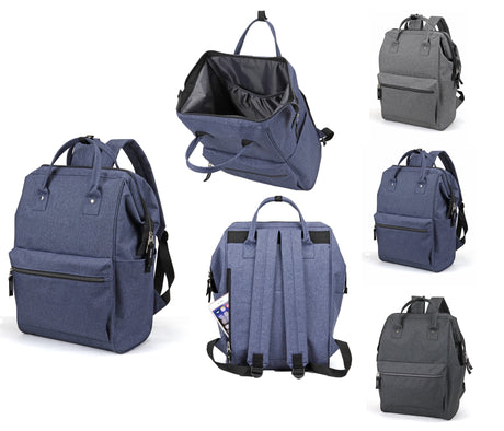 Wide-Mouth Computer Backpacks w/ Tablet Storage & Mesh Pockets - Choose Your Color(s)