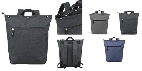 Zip-Up Computer Backpacks w/ Button Snap Closure - Choose Your Color(s)