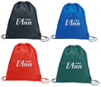 15" Non Woven Drawstring Tote Bags