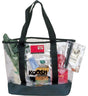 20" Clear Tote Bags w/Black Trim