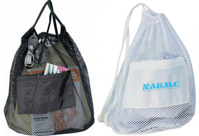 14" Nylon Drawstring Mesh Tote Bags