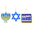 Hanukkah Hanging Plaques w/ Glitter