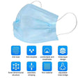 3-Ply Disposable Bacteria Filtration Face Masks