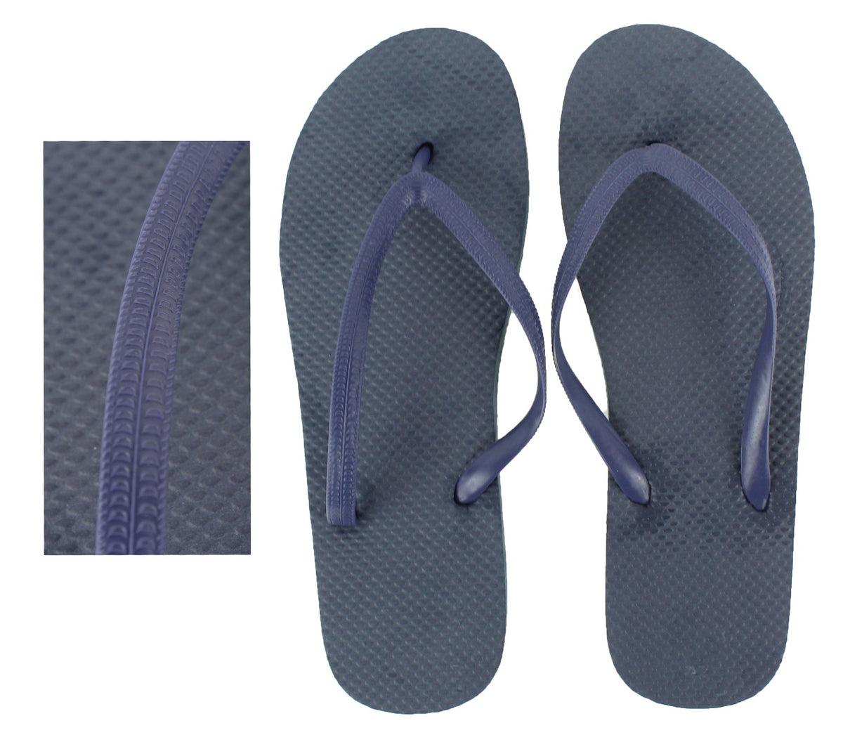 Women's Navy Blue Wedding Flip Flops