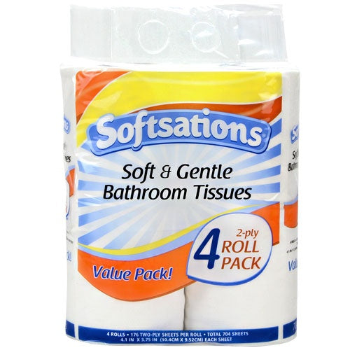 2-Ply Toilet Tissue 4 Roll-Packs - Nicole Home Collection