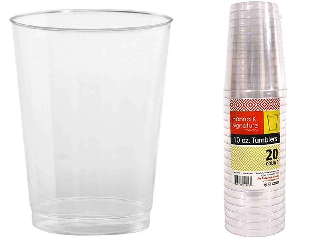 10 oz. Clear Tumbler Heavyweight - Hanna K. Signature