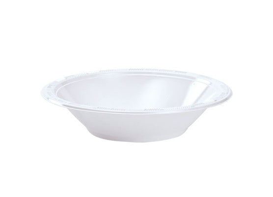 White Plastic 12oz Bowls by Hanna K. Signature - 100-Packs