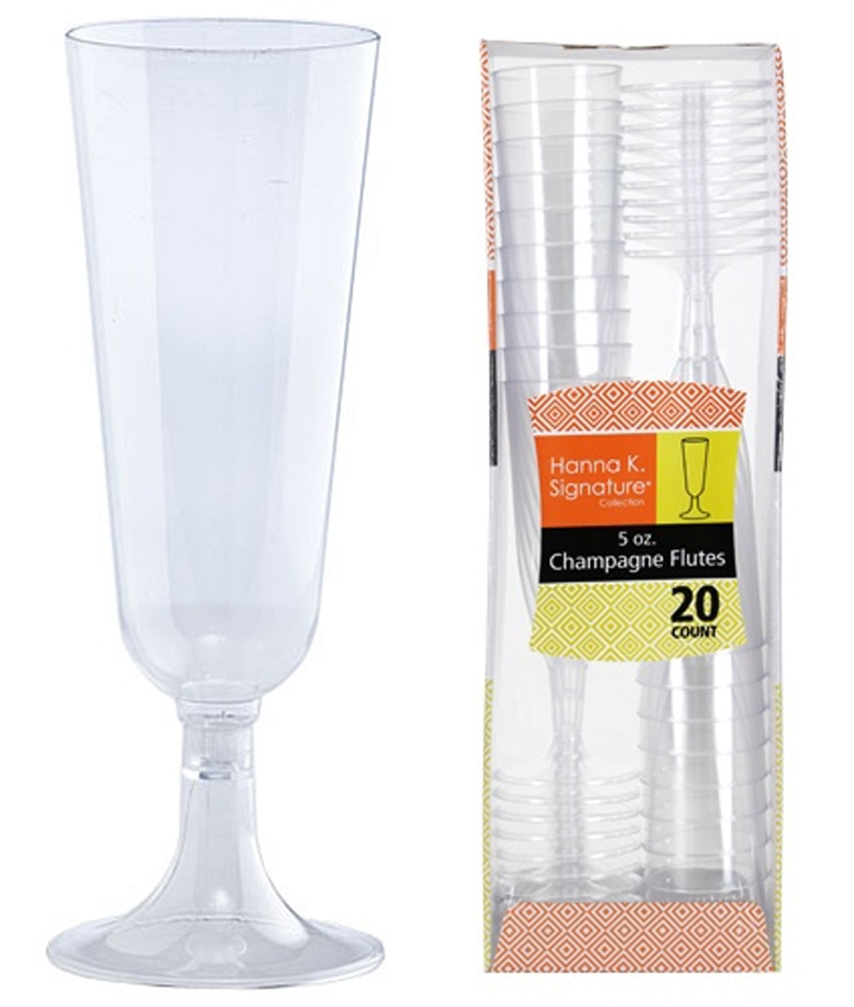 Heavyweight 5 oz. Champagne Flute 20-Packs - Hanna K. Signature