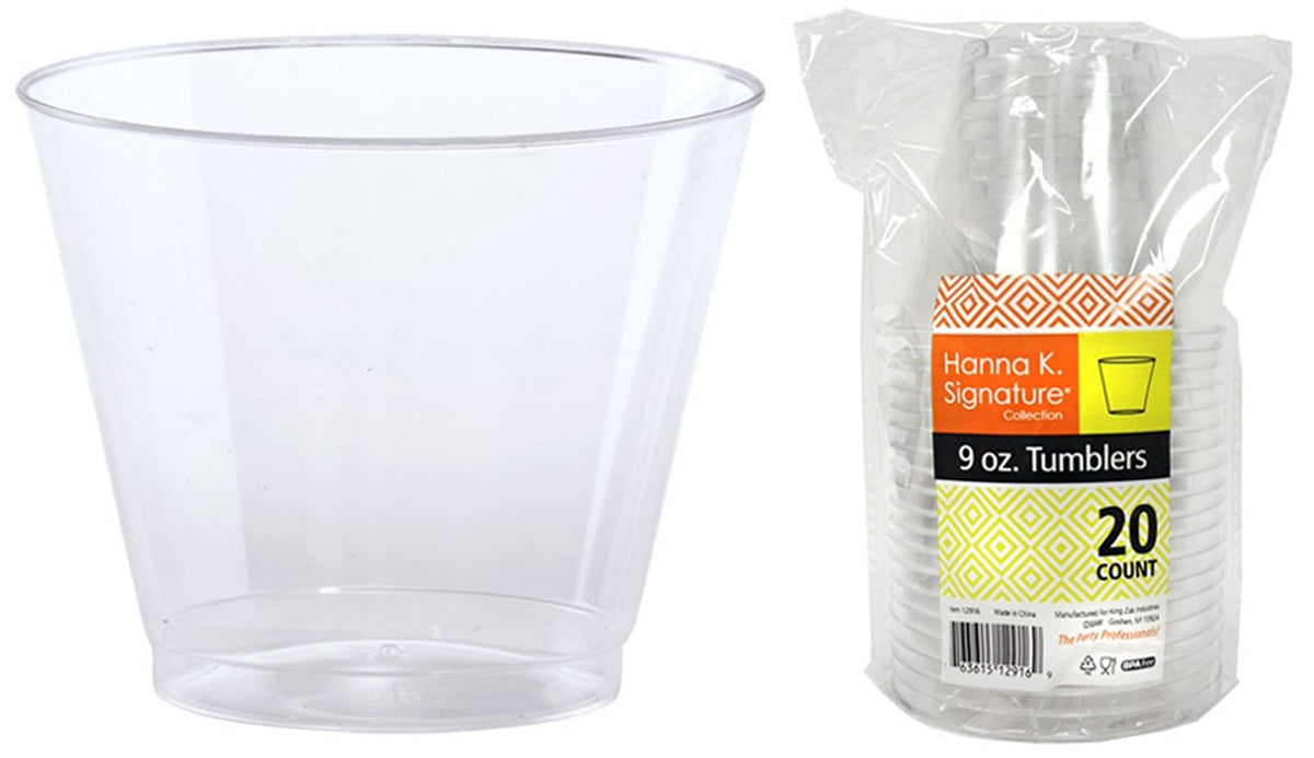 9 oz. Old Fashioned Clear Tumbler Heavyweight, High-Packs - Hanna K. Signature