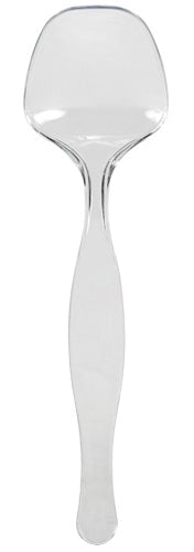 9" Serving Spoon - Clear - Party Dimensions