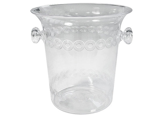 Clear 4 Quart Plastic Ice Buckets by Party Dimensions