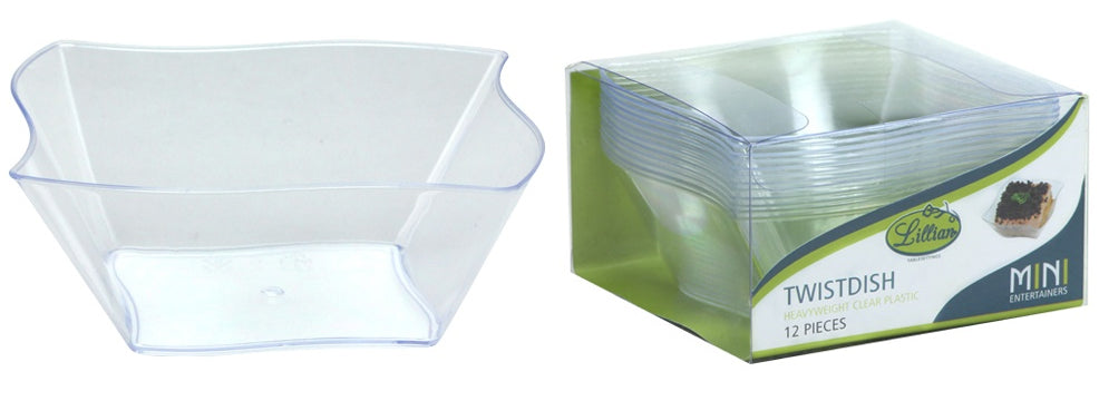 Mini Twistdish - 12-Packs - Clear - Lillian