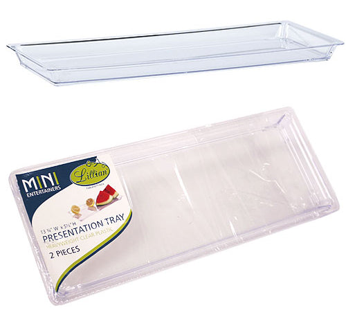 Mini Clear Plastic Presentation Tray - Lillian