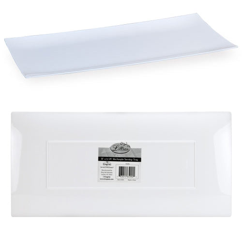 Pearl 13" X 6.25" Rectangular Plastic Condiment Tray - Lillian