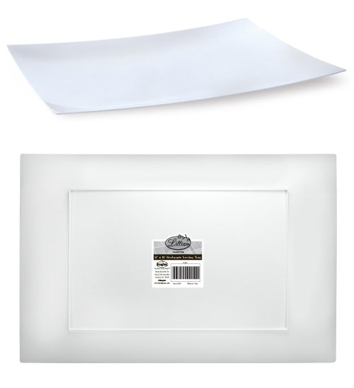 Pearl 12" X 18" Rectangular Plastic Tray - Lillian
