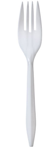 White Medium Weight Fork 1000-Packs - Nicole Home Collection