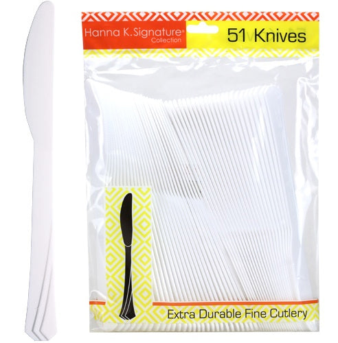 Pearl Heavyweight Plastic Knife 51-Packs - Hanna K. Signature
