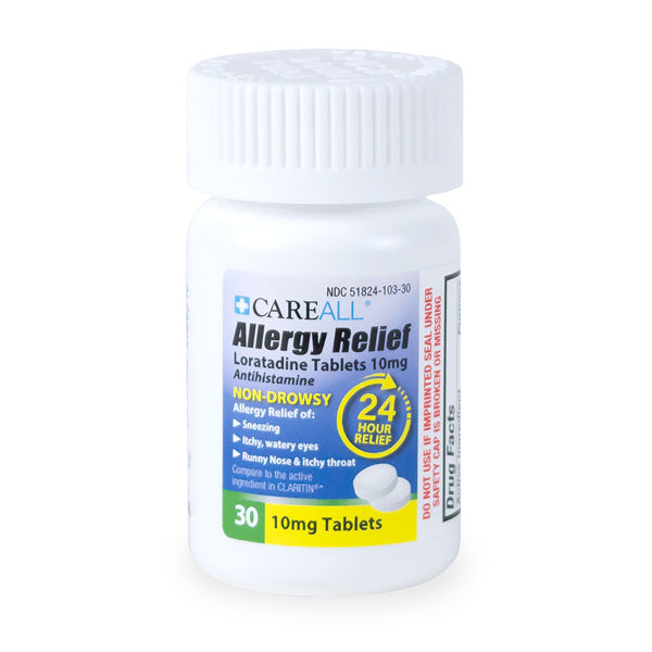 CareALL Allergy Relief - Loratadine 10mg (Compare to Claritin) - 30/Bottle