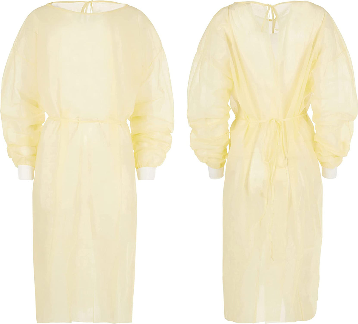 Yellow Medical Isolation Gowns