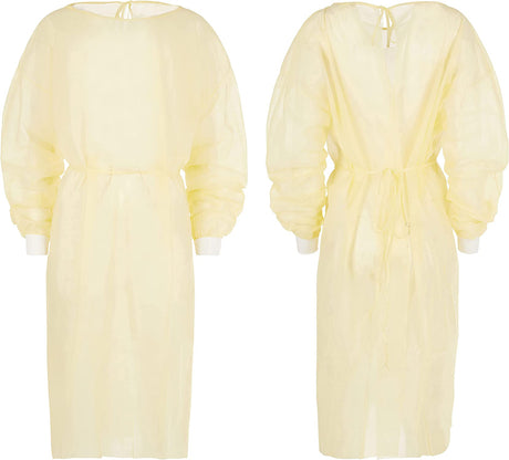 Yellow Medical Isolation Gowns