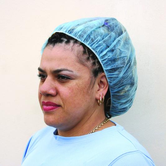 19" Disposable Bouffant Caps  - Blue