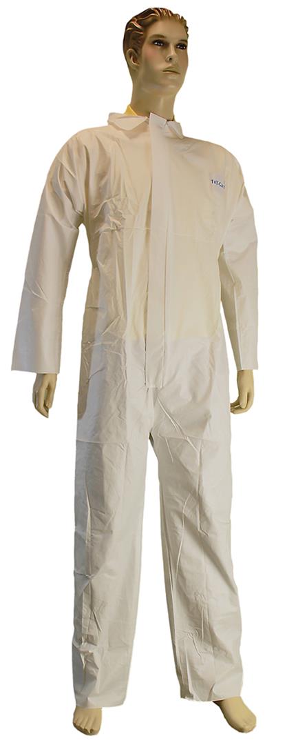 Microporous/Polypropylene Disposable Coveralls w/ Collar - Size: 3XL