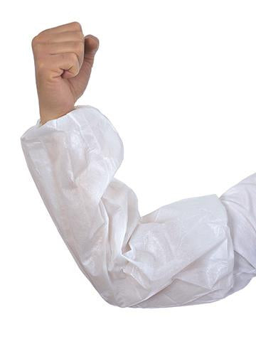 18" Disposable Polyethylene/Polypropylene Sleeves - White