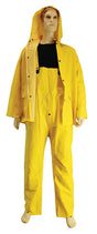 3-Piece Rain Suits w/ Detachable Hood - 14 Mil - Size: 4XL