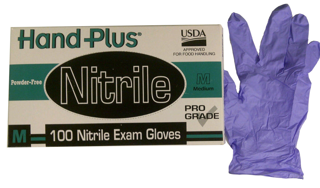 Purple Medical Grade Powder Free Disposable Nitrile Gloves - Skintx - Size: Medium