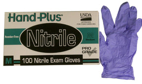 Purple Medical Grade Powder Free Disposable Nitrile Gloves - Skintx - Size: Medium