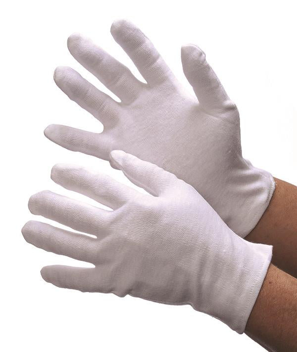 Heavy Weight Cotton Lisle Inspection Gloves - Size: Large