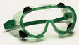 Lab Safety Goggles - Indirect Ventilation - Green w/ Anti-Fog Lenses